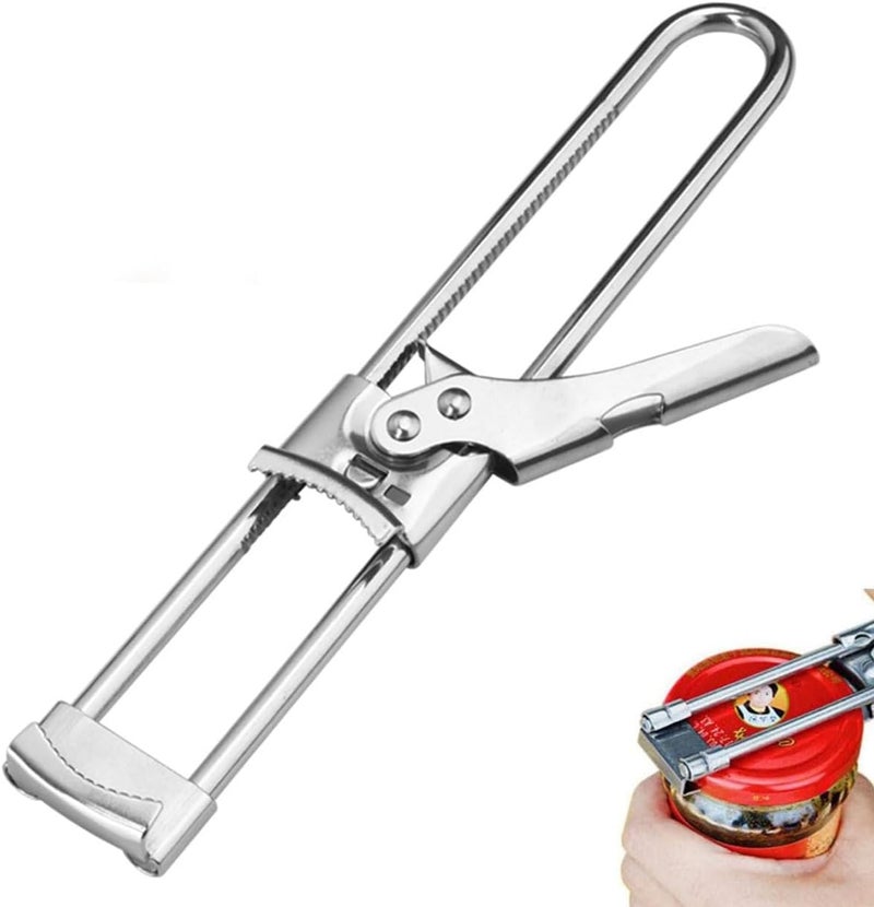 ProCover Jar Opener for Weak Hands, New Adjustable Stainless Steel Can Opener, Jar Gripper Tight Lid Opener, Kitchen Gadgets, Easy Jar Opener for the Elderly and Children - Image 1